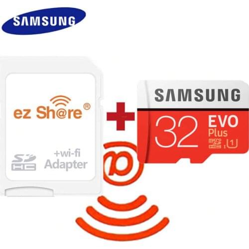 Wireless ez share wifi adapter+Samsung EVO plus Micro SD Card class10 microsd wifi wireless TF Card 32gb 64gb 128GB Memory Card