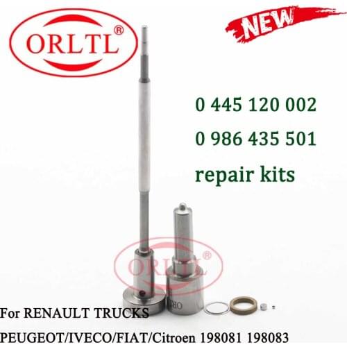 ORLTL Repair Kits Spray Fuel Injector Nozzle DSLA136P804(0433175203) Valve F00vc01003 Repair Injector