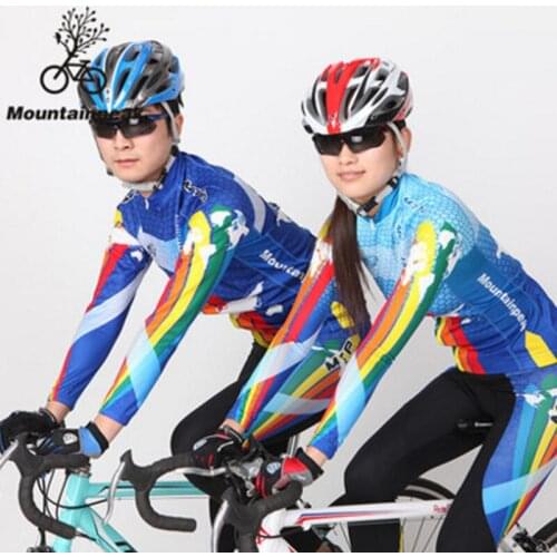 Mountainpeak Spring Summer Riding Bikes Long Sleeved Suit Men Women Cycling Sports Outdoor Coats Pants Suit Clothing Equipment