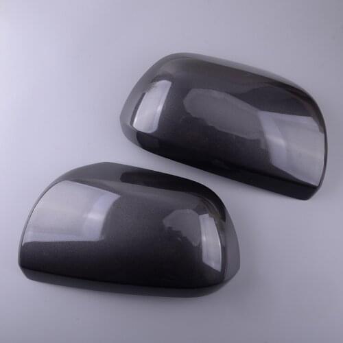 1 Pair Left&Right Exterior Side Wing Rearview Mirror Cap Cover ABS Gray Fit for Toyota Highlander 2008 2009 2010 2011 2012 2013