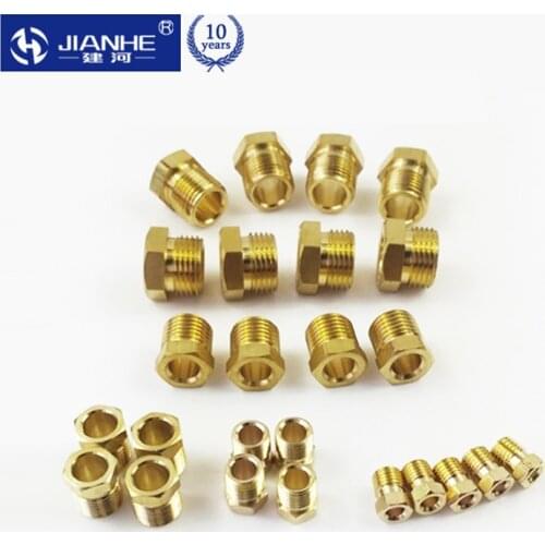 10PCS JAINHE GN type 4/6/8/10/12mm Male Threaded Female Threaded Brass Coupler Adapter Brass Pipe Fitting/ Joint