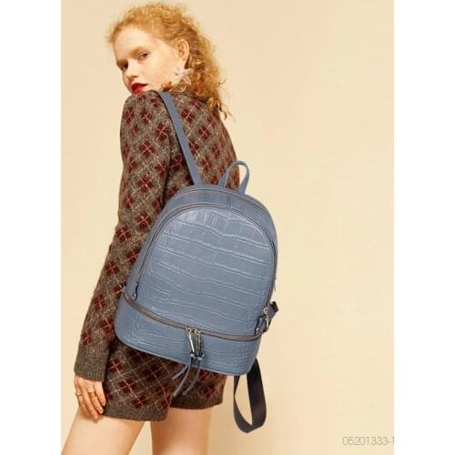 Fashion Backpack 2021New Cow Leather Women College School Bags For GirlsTeenage Leisure Solid FemaleTravel Hiking Bagpack