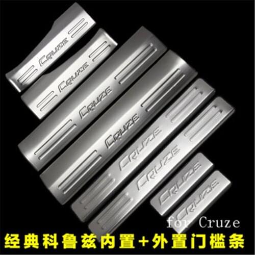 Stainless Steel Scuff Plate/Door Sill Door Sill pedal bienvenidos fit for Chevrolet Classic Cruze 2009-2014