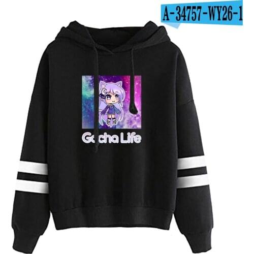 2021 New Gacha life Hoodie Women/girls long Sleeve Sweatshirts Harajuku Streetwear Sunset Curve Fashion casual Oversized hoodie