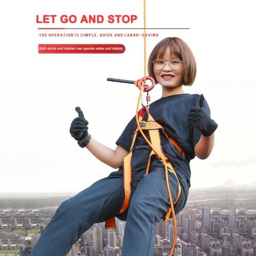 Rock Climbing Safe Descend Rappelling Equipment 150kg Outdoor 9-Ring Downhill Family Outdoor Camping Accessories