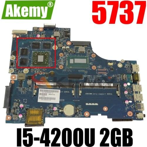 Original Laptop motherboard For DELL Inspiron 5737 I5-4200U Mainboard CN-091M09 091M09 LA-9984P SR170 216-0846000 2GB DDR3