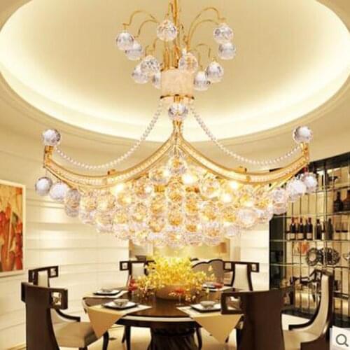 Modern golden chandelier round living room lamp personalized dining chandelier restaurant lamps bedroom stairs lighting fixture