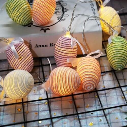 LED Egg Lights Strung Around Rope Festival Party Atmosphere Room Courtyard Decoration