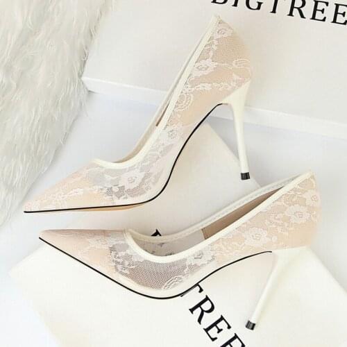 ZZPOHE Women Pumps Womens Fashion High Heel Party Wedding Shoes Female Pointed Toe Platform Woman Shoes Ladies Single Shoes