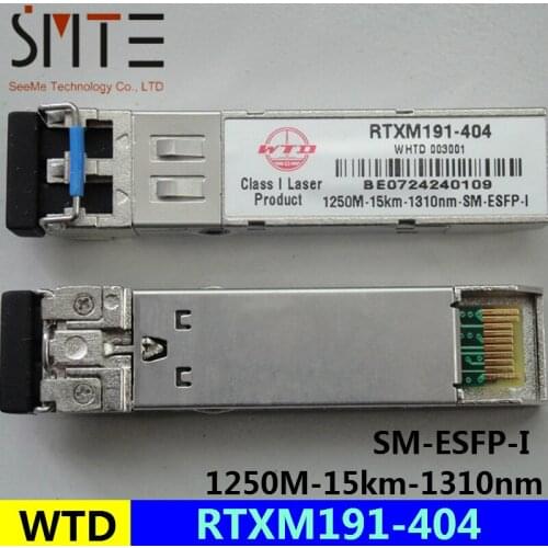 WTD RTXM191-404 1250M-15km-1310nm-SM-ESFP-I fiber optical transceiver