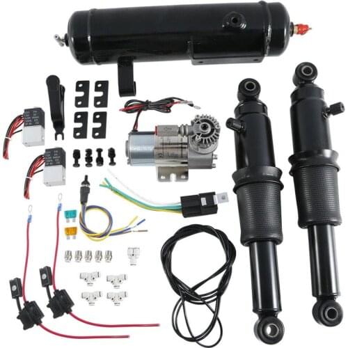 Motorcycle Rear Air Ride Suspension Air Tank For Harley Touring Road King Road Glide Street Glide 1994-2020