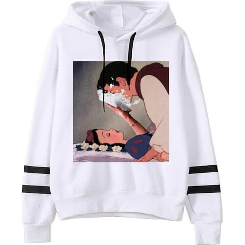 Aesthetic Disney Princess Snow White Funny Cartoon Hoodies Women Harajuku Grunge Anime Sweatshirt Vintage Graphic Hoody Female