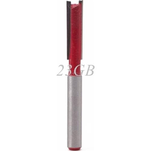 1/4" Shank 1/4" Blade Woodworking Double Flutes Straight Router Bit Cutter M02