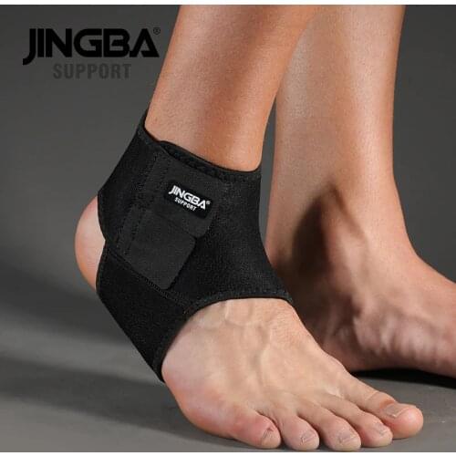 JINGBA SUPPORT 1PCS 3D Neoprene Adjustable Protective Ankle Support Protector Football Basketball Ankle Support Brace tobillera