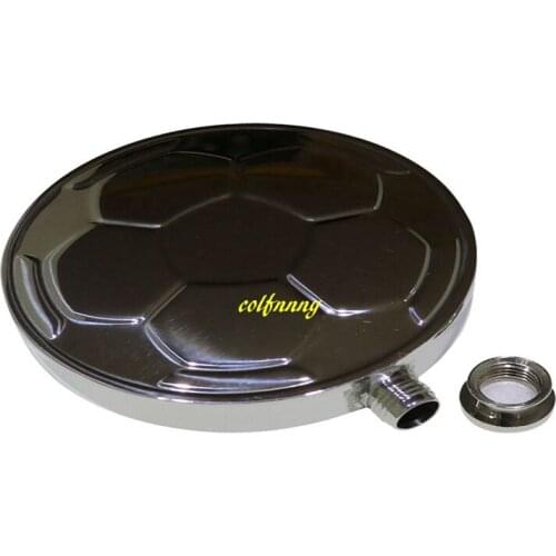 200sets/lot Fast shipping 4.5 OZ 304 Stainless Steel Football Hip Flask Round Grade 4.5oz Polished Crazy Pot with Funnel