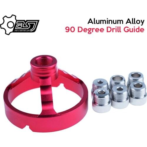 5/6/7/8/9/10mm vertical drill guide device aluminum alloy right angle round V-shaped drill locator woodworking tool