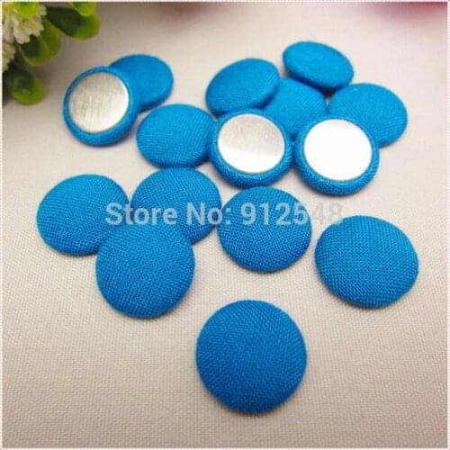50 pcs 15mm Solid Fabric Covered flat back Buttons, Cloth Covered Buttons, garment accessories,XK5615