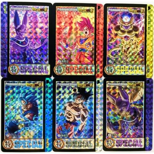 9pcs/set Super Saiyan Dragon Ball Z Signature Heroes Battle Card Ultra Instinct Goku Vegeta Game Collection Cards