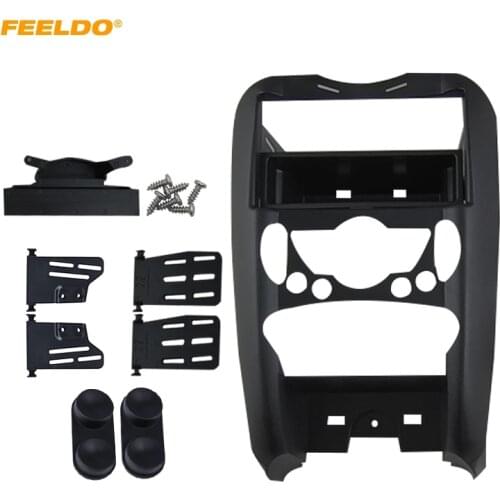 FEELDO Car Radio Fascia Frame Adapter for BMW Mini Cooper R55 R56 R57 Stereo CD/DVD Player Trim Dash Panel Frame Kit #AM5052