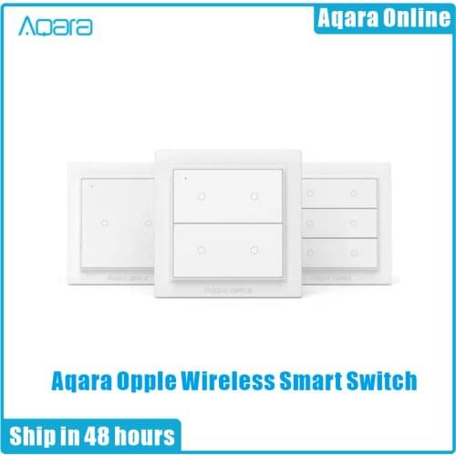 2020New Aqara Opple Wireless Smart Switch No Wiring Required Work With Smart Home App Apple HomeKit Wall Switch Global Version