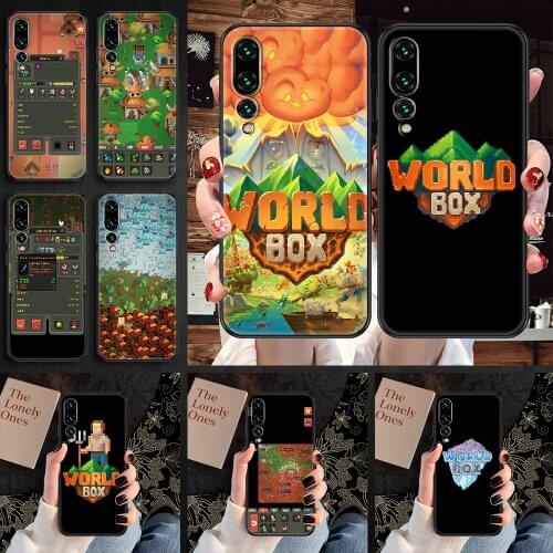 Worldbox Game Phone case For Huawei P Mate P10 P20 P30 P40 10 20 Smart Z Pro Lite 2019 black pretty waterproof painting