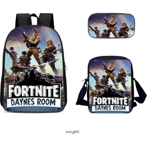 Childrens Schoolbag Hot Game FORTNITES Backpack For Primary School Comfortable Laptop Backpack Unisex 3D Cartoon Backpack