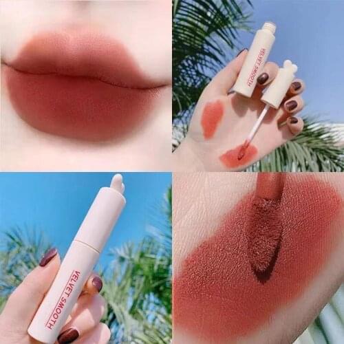 Cheek Dual-use Color Makeup Waterproof Long Lasting Mist Feeling White Soft Waxy Smooth Lips Air Mist Feeling Lip Mud Lipstick
