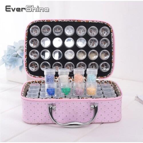 EverShine 5D Diamond Painting Storage Box Accessories DIY 56 Grids Diamond Embroidery Mosaic Tool