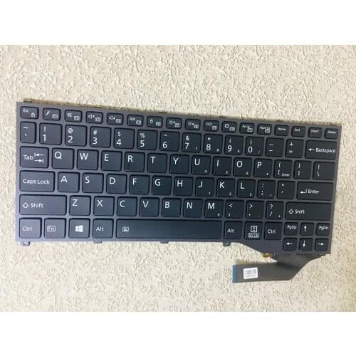 Tops laptop keyboard for Fujitsu Lifebook P727 P728 U729x U727 U728 U729 US layout