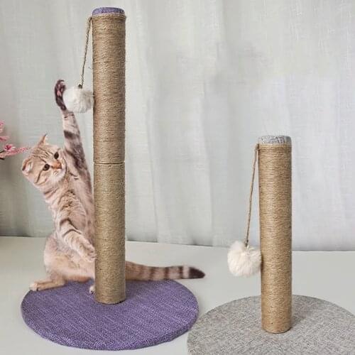 Cats Toy Sisal Cat Scratching Post for Kitten Climbing Post Jumping Tower Toy with Ball Cat Scraper Pet Furniture Accessories