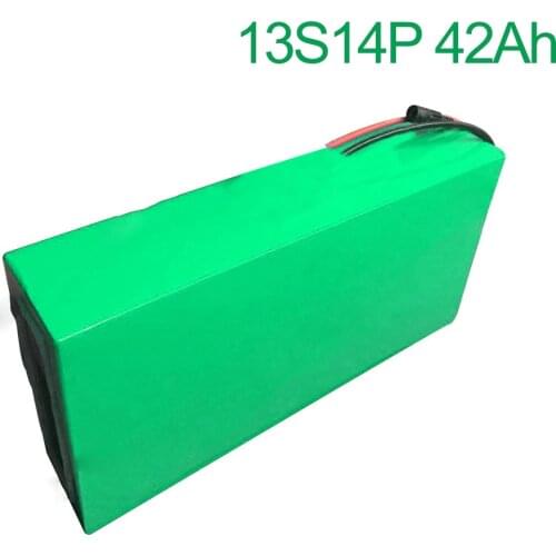 48V 42Ah 13S14P 18650 Li-ion Battery Pack E-Bike Ebike electric bicycle 330x210x70mm