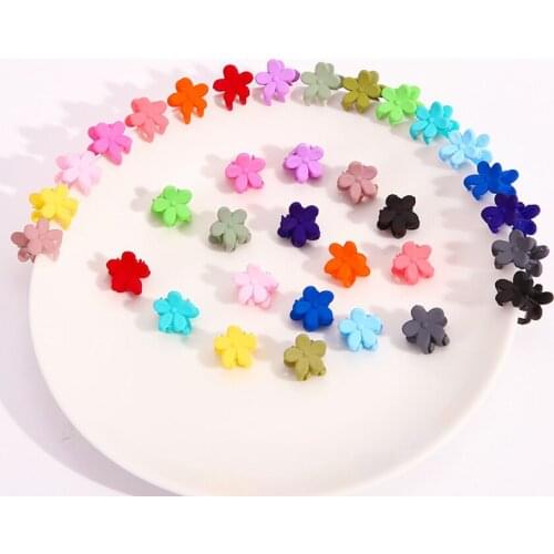 20pcs/pack Colorful Mini Hair Clips Plastic Hair Claws Pins Clamps Hairpin Hair Clip Barrettes for Girls Women Ponytail Holder