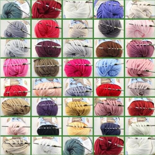 LOT Color optional 1 BallsX50g Special Thick Worsted 100% Cotton Knitting Yarn A1