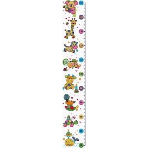 Top Quality Beautiful Lovely Counted Cross Stitch Kit Height Chart Measure Animal Park Animals Elephant Giraffe My Rain