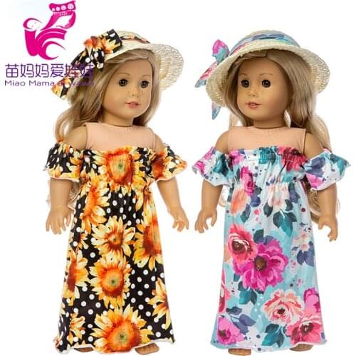 40cm baby doll clothes summer party dress set 18 inch american doll clothes dress set children Christmas gift