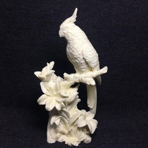 New parrot sculpture statue Creative modern handmade sculpture Cute animal ornaments Home living room bedroom decoration crafts