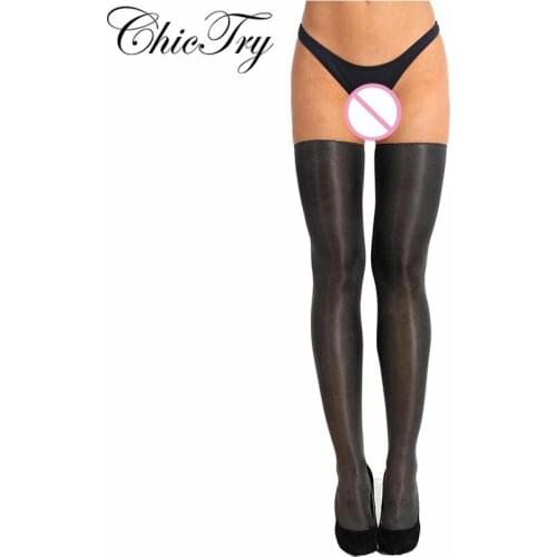 New Arrival Sexy 1 Pair Women Anti-skid Soft Sheer Compression Elasticity Thigh High Silk Long Stockings for Cosplay Party Wear