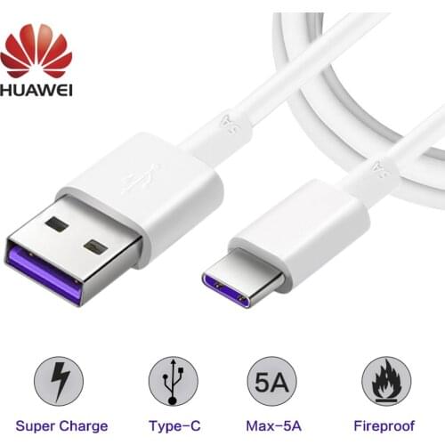 Original Huawei Mate 9 10 Pro Charger Cable P10 Plus Supercharge 5A USB 3.1 Type C honor 8 9 Fast Charging 1M Type-C Data Cable