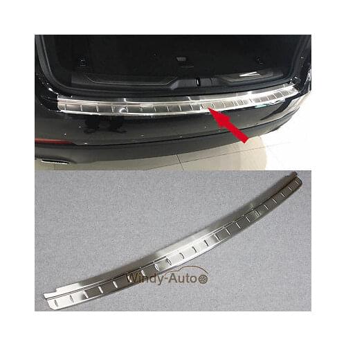 Fit For Maserati Levante 2017 2018 Stainless Rear Bumper Outer Plate Trims