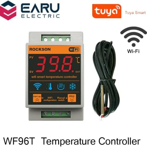WIFI Smart Temperature Thermostat Controller Digital Remote Control Boiler Heating Cooling Timer Alarm Switch Tuya Smart Life