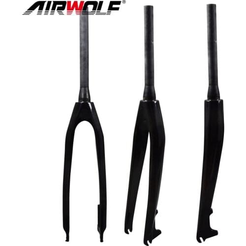 Carbon Rigid Fork 29 27.5 26 Mtb Fork QR 100*9mm Steer Tube 28.6mm Carbon Bike Fork 26 3K Matte Glossy Mountain Bicycle Fork 29
