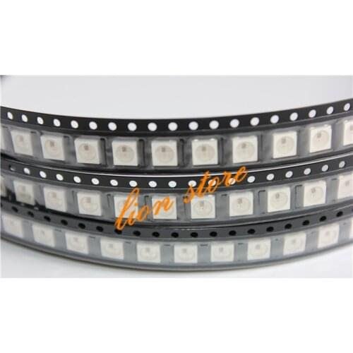 WS2812B LED Chip 100~1000pcs 5050 RGB SMD Black/White version WS2812 Individually Addressable Digital 5V