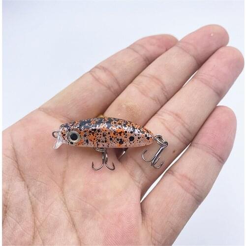 1PCS Minnow Fishing Lure 43mm Topwater Hard Bait Wobbler Jig Bait Crankbait Carp Striped bass Pesca Fishing tackle Swim Bait