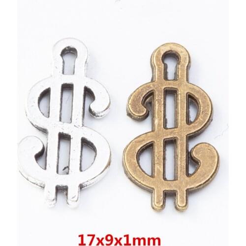 110 pieces of retro metal zinc alloy money Pendant for DIY handmade jewelry necklace making 8051
