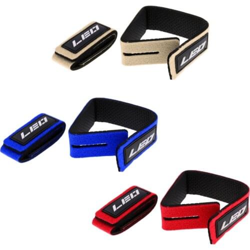 2Pcs Adjustable Fishing Rod Straps Belt Rod Ties Elastic Wrapping Bands Pole Fasteners 25x2.7cm Fishing Accessories