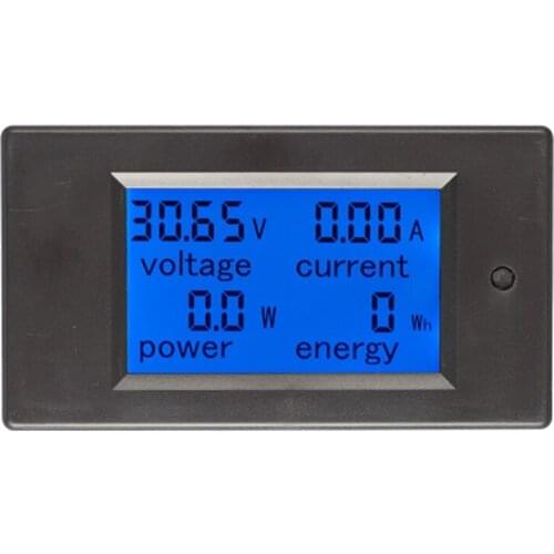 20pcs New DC 6.5-100V 0-100A LCD Display Digital Current Voltage Power Energy Meter Multimeter Ammeter Voltmeter