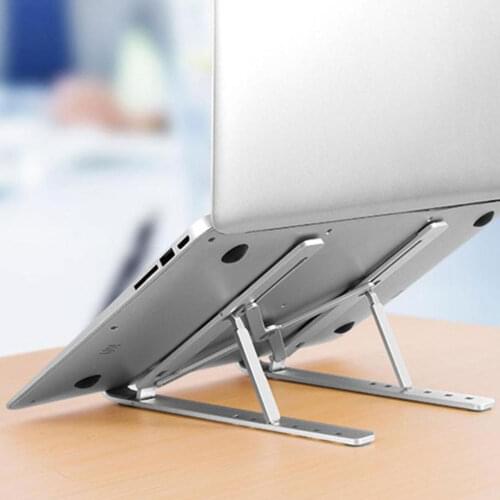 Aluminum Alloy Adjustable Laptop Stand Folding Portable for Notebook MacBook Computer Bracket Lifting Cooling Holder Non-slip pc
