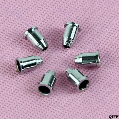 6 PCS Chrome Mounting Ferrules Bushing Set Guitar String MAR28