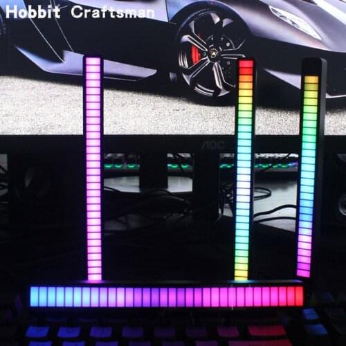 Car New LED Strip Music Sound Control Rhythm Light Bar RGB Atmosphere Lights Tube USB Energy-Saving Ambient Lamp Car Lights