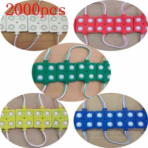 FREE DHL Korea chip 2000pcs/lot 1.6W 4LED DC12V 5730 injection LED Module advertising window front glass light